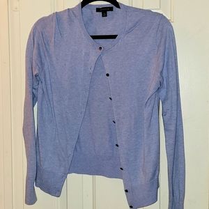 Ann Taylor Cardigan Medium Blue